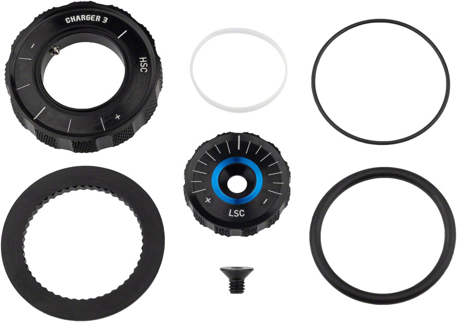 RockShox Compression Damper Knob Kit - Crown, Lyrik Select+/Ult D1+ (2023+), Pike Select+/Ult C1+ (2023+)