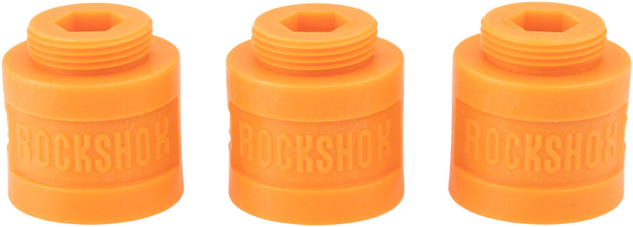 RockShox Bottomless Tokens - 35mm, Steel Tube Solo Air, 35 Silver A1 , Qty: 3