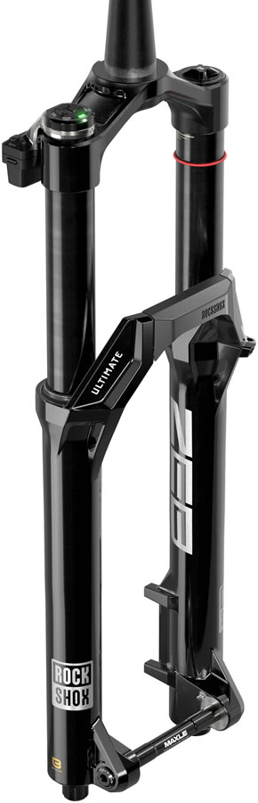 RockShox ZEB Ultimate Flight Attendant Charger 3.2 Suspension Fork - 29", 170mm, 15x110mm, 44mm Offset, Linear XL, Gloss Black, B1