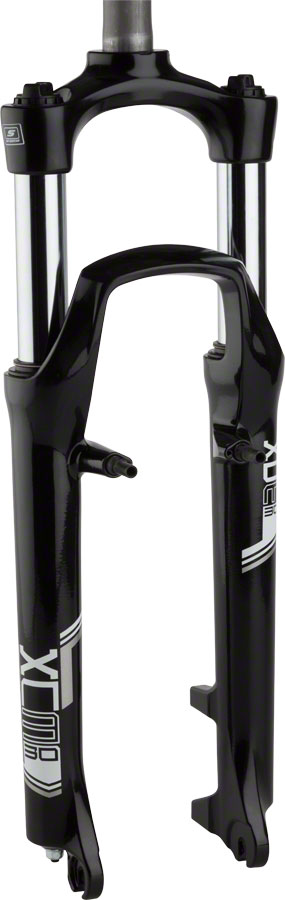 SR Suntour XCM Suspension Fork - 26", 1-1/8" Threaded Steerer, 100mm, Rim and Disc, Black