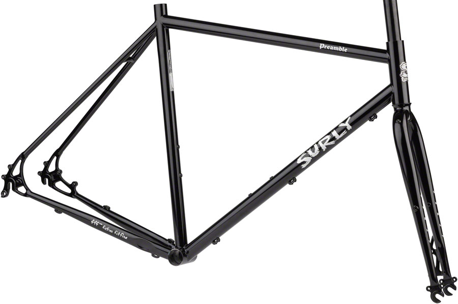 Surly Preamble Frameset - 700c, Steel, Hi-Viz Black, Large