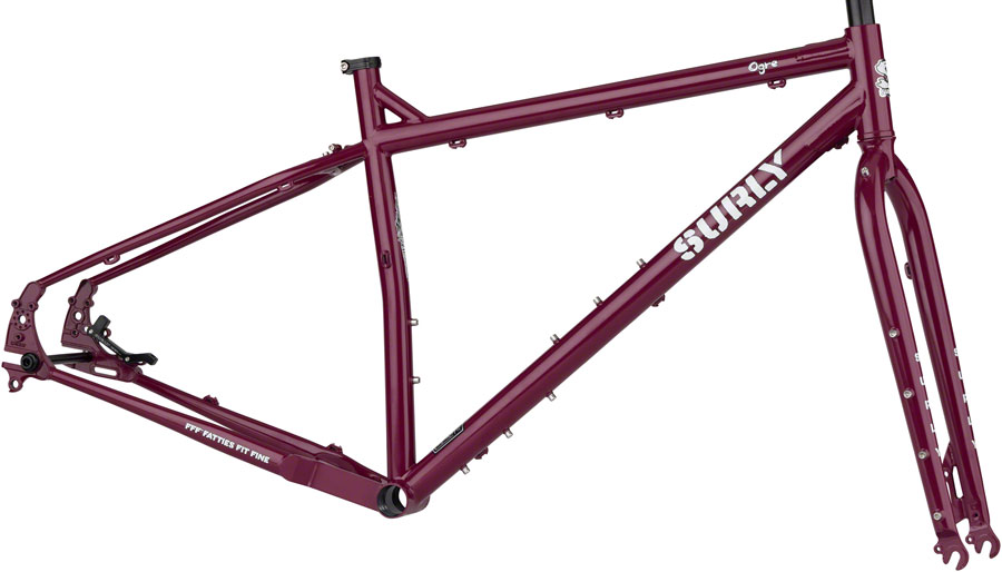 Surly Ogre Frameset - 29", Steel, Fermented Plum, Medium