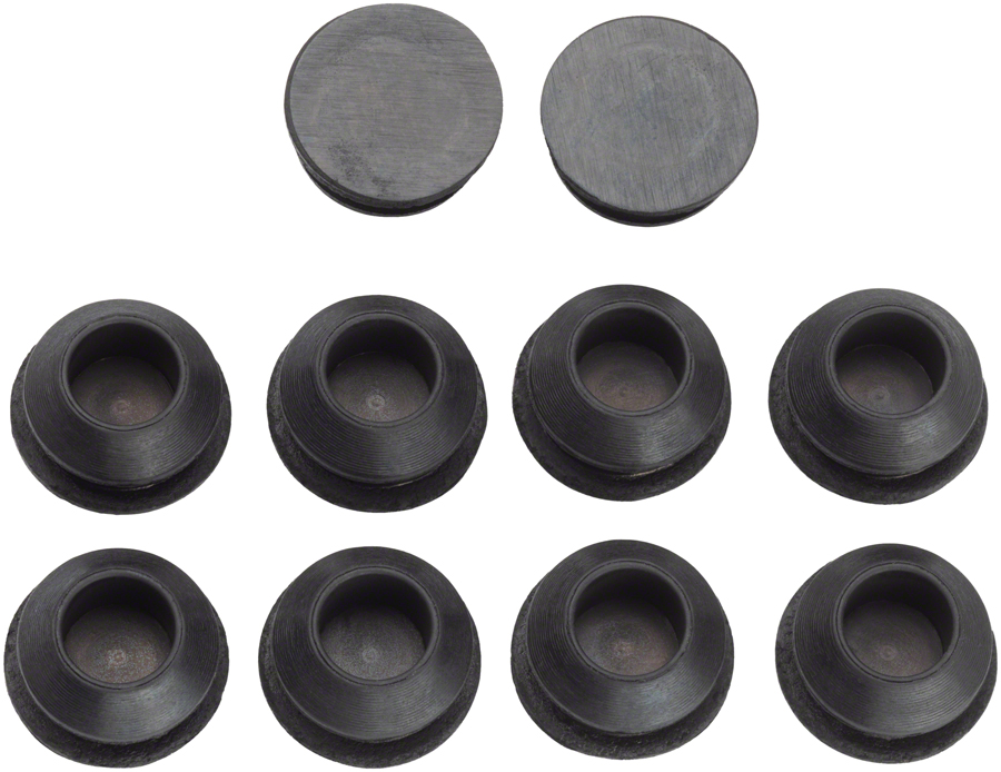 Jagwire Frame Plug Refill Bag - Closed Type for 8.0mm Round Frame Port, Bag/10 Plugs