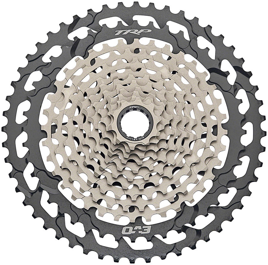 TRP CS-M9050-12 EVO Cassette - 12-Speed, 10-52t, MicroSpline Compatible, Silver/Black