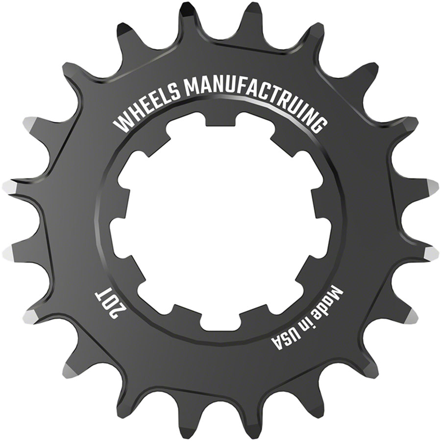 Wheels Manufacturing SOLO-SPEED Cog - 20t, Fits SOLO-SPLINE and SOLO-XD kits, Black