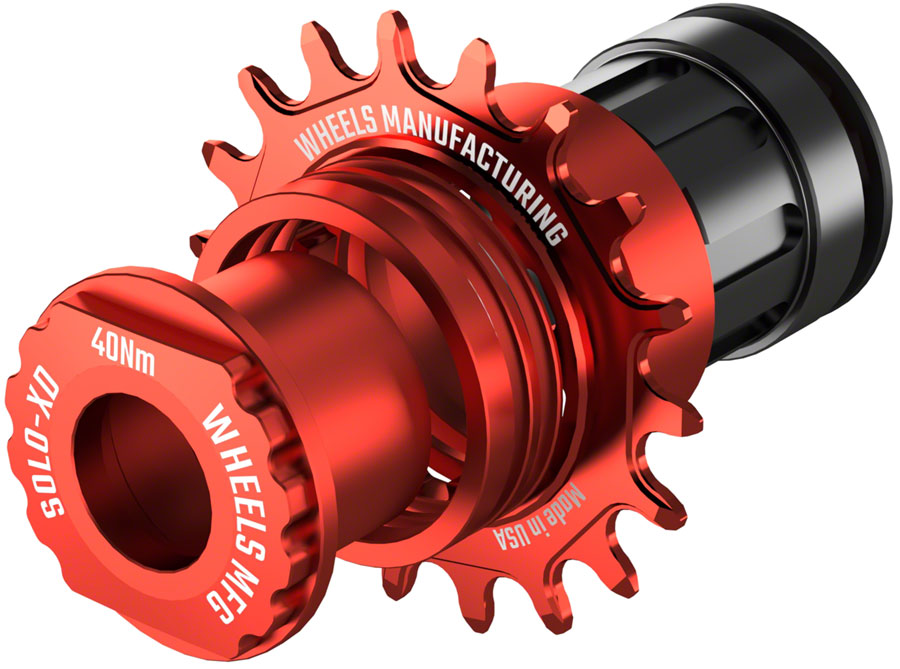 Wheels Manufacturing SOLO-XD XD/XDR Single Speed Conversion Kit - 18t, For SRAM XD/XDR Freehub, Red