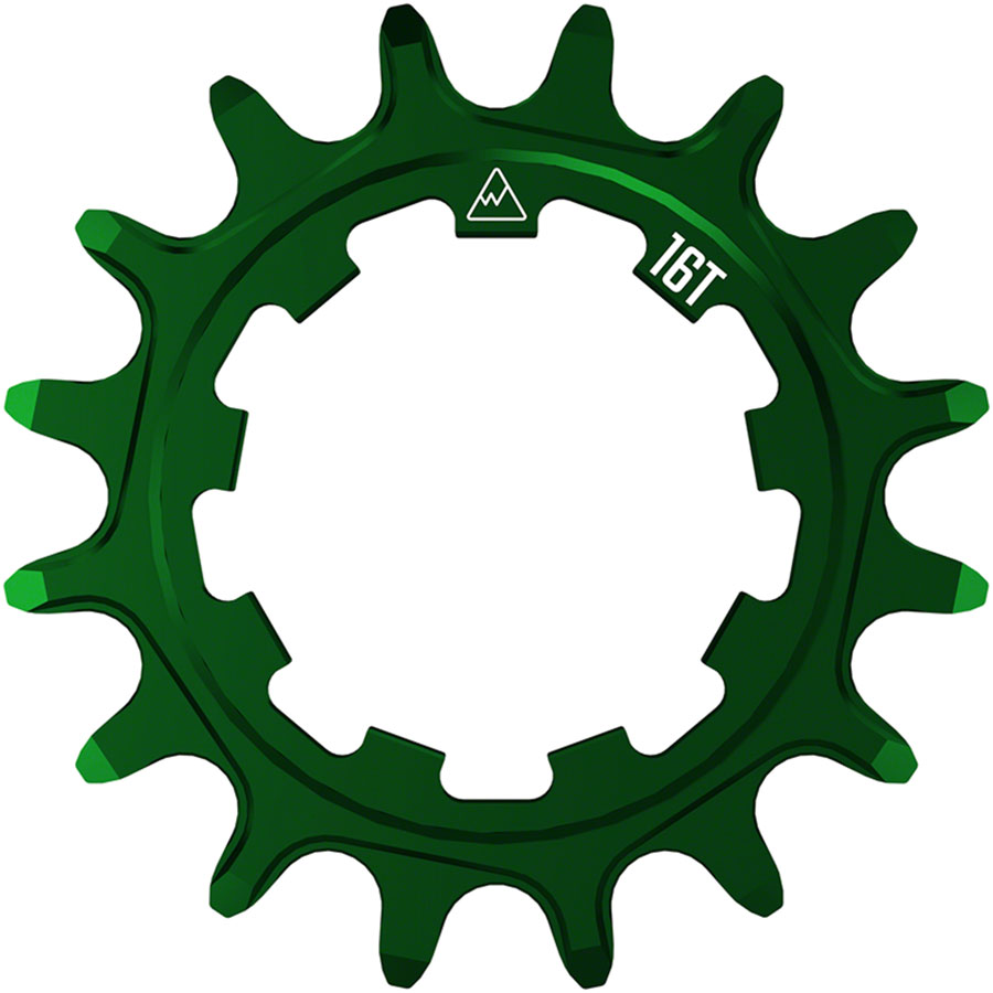 Wheels Manufacturing SOLO-SPEED Cog - 16t, Fits SOLO-SPLINE and SOLO-XD kits, Green