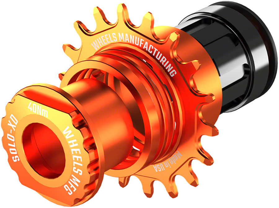 Wheels Manufacturing SOLO-XD XD/XDR Single Speed Conversion Kit - 18t, For SRAM XD/XDR Freehub, Orange
