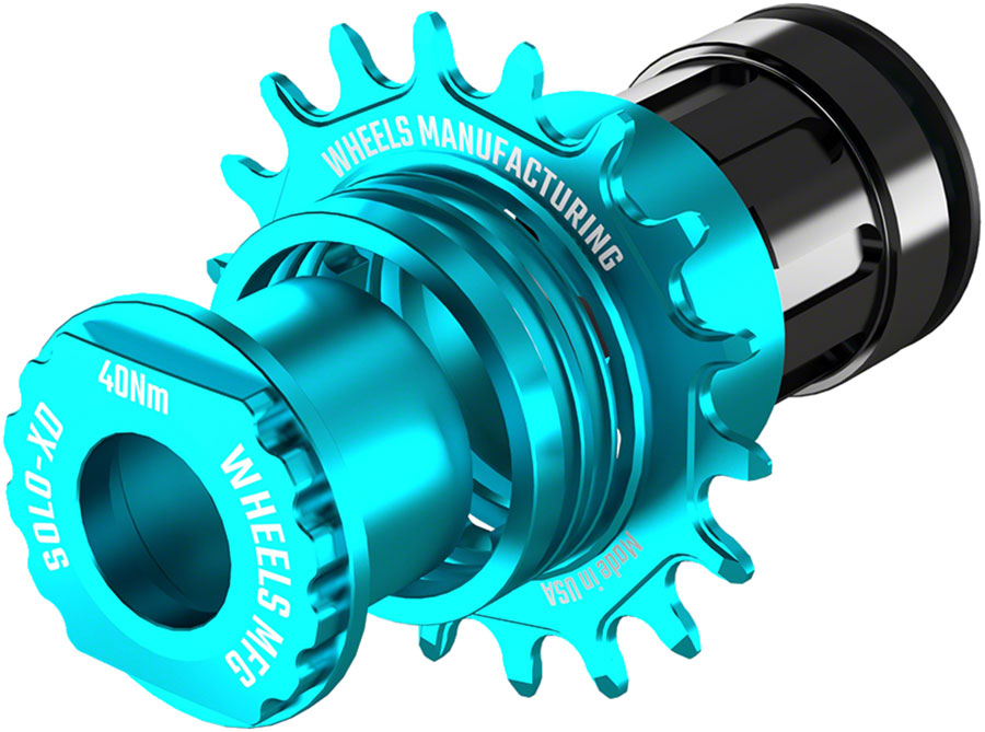 Wheels Manufacturing SOLO-XD XD/XDR Single Speed Conversion Kit - 18t, For SRAM XD/XDR Freeubs, Teal
