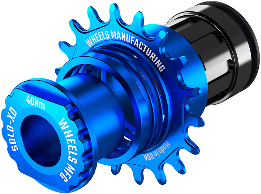 Wheels Manufacturing SOLO-XD XD/XDR Single Speed Conversion Kit - 18t, For SRAM XD/XDR Freeubs, Blue