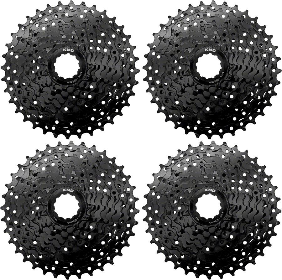 KMC REACT Cassette - 9-Speed, 11-36t, HG Driver Compatible, Black, 4 pk.