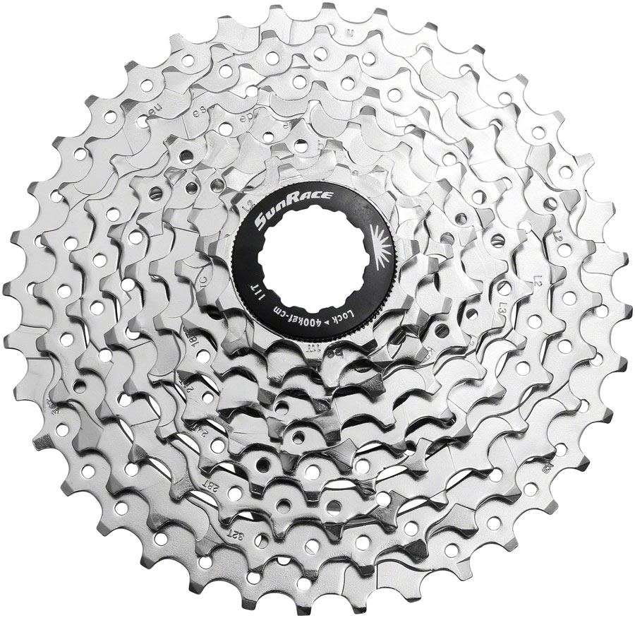 SunRace M98 Cassette - 9-Speed, 11-36t, Nickel