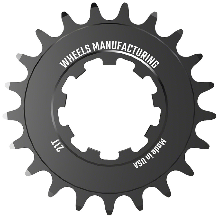 Wheels Manufacturing SOLO-SPEED Cog - 21t, Fits SOLO-SPLINE and SOLO-XD kits, Black