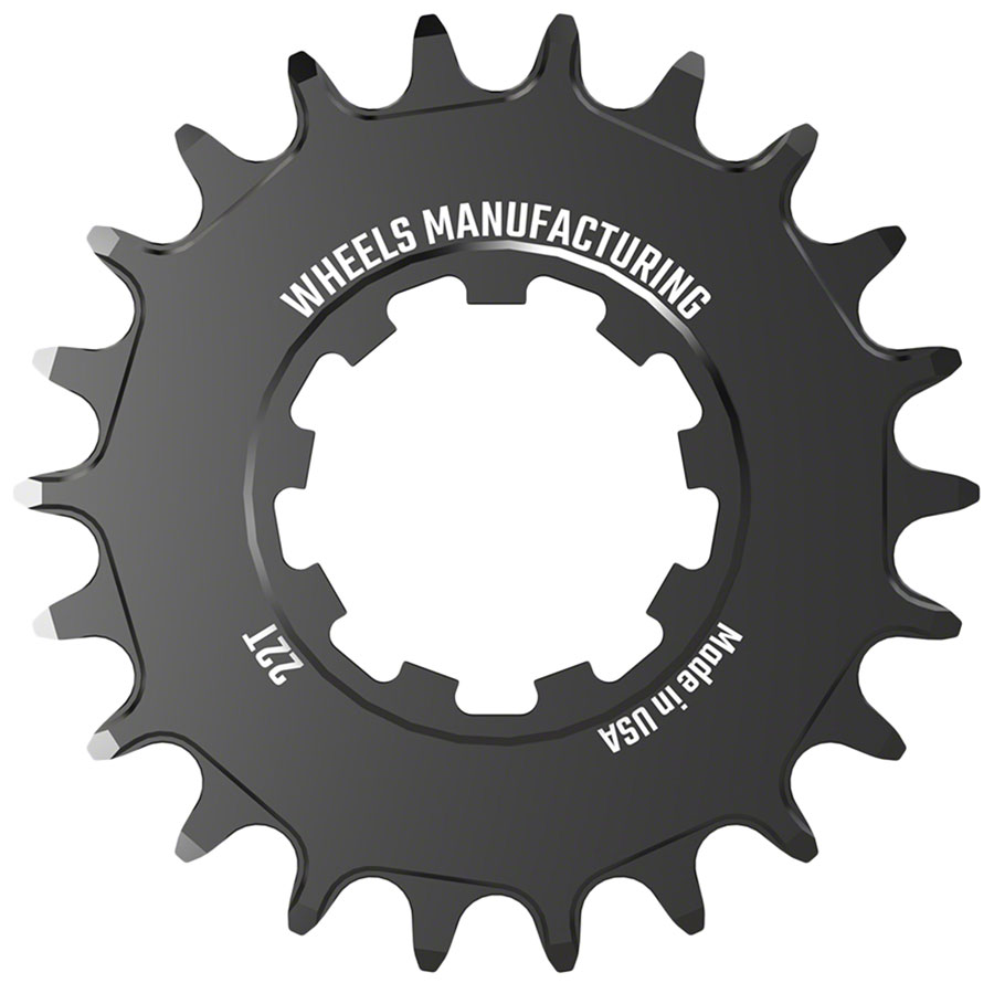 Wheels Manufacturing SOLO-SPEED Cog - 22t, Fits SOLO-SPLINE and SOLO-XD kits, Black