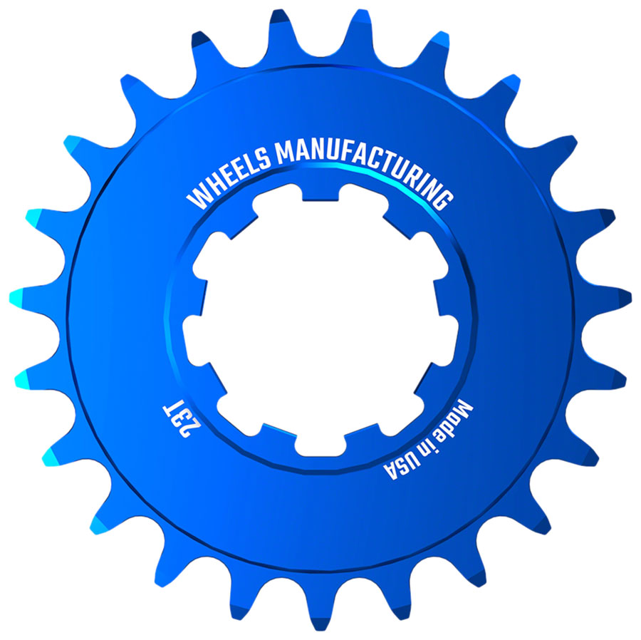 Wheels Manufacturing SOLO-SPEED Cog - 23t, Fits SOLO-SPLINE and SOLO-XD kits, Blue