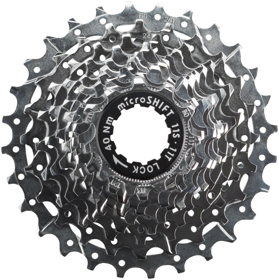 microSHIFT H11 Cassette - 11 Speed, 11-25t, Chrome Plated
