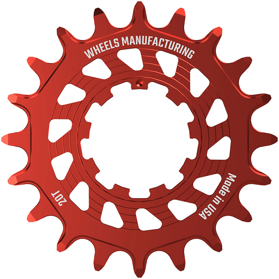Wheels Manufacturing SOLO HG Cog - 20t, Fits SOLO-HG Kits, Red
