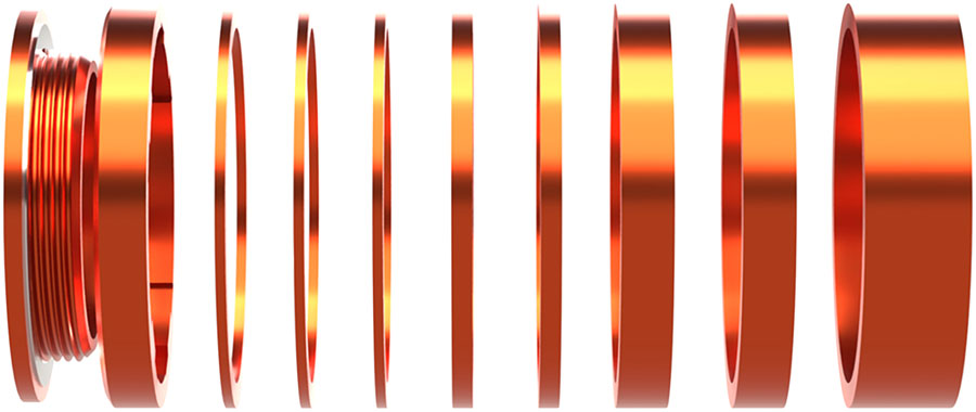 Wheels Manufacturing SOLO-HG Single Speed Conversion Kit - For HG Style Hubs, Orange