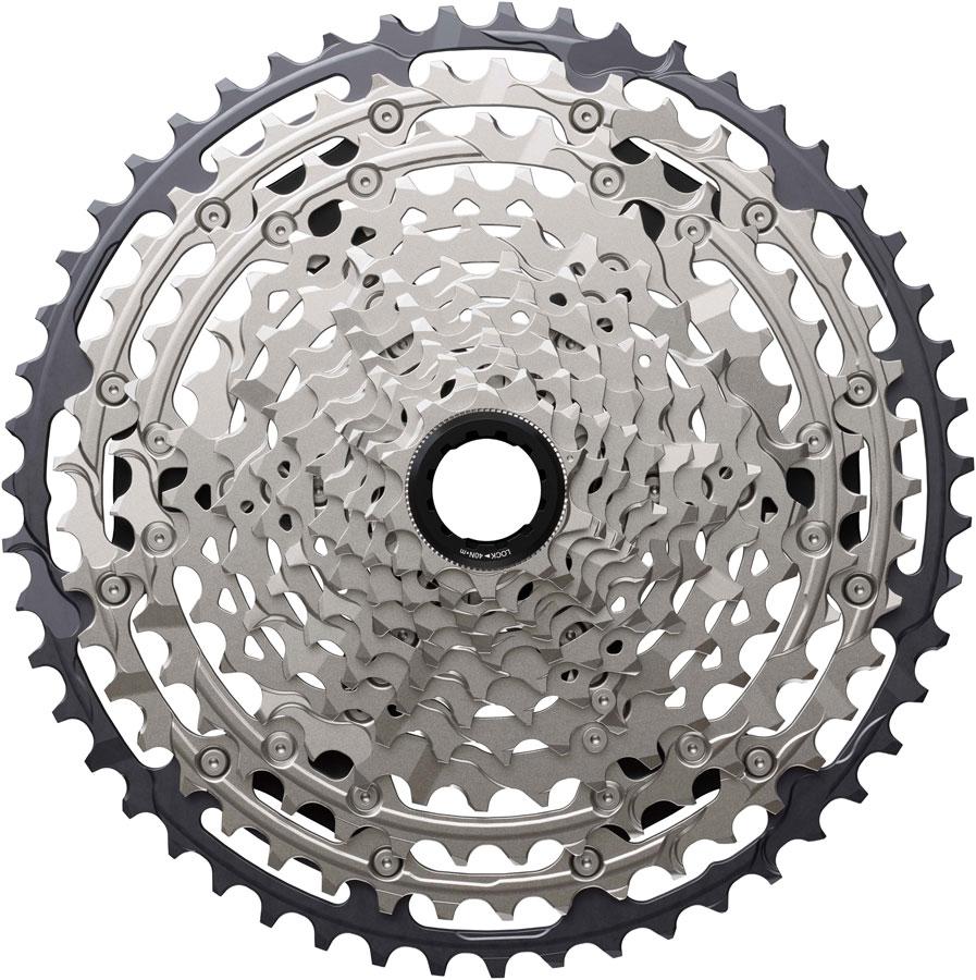 Shimano Deore CS-M7200-12 Cassette - 12-Speed, 10-51t, Hyperglide+, Micro Spline, Silver/Black