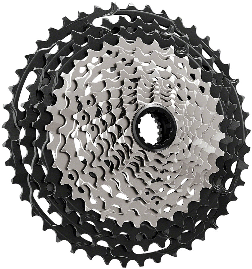 Shimano CS-M9101-12 Cassette - 12-Speed, 10-45t, Black/Gray, Micro Spline