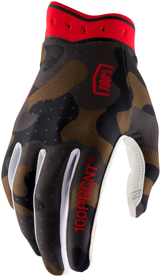 100% Itrack Gloves - Camo, Small