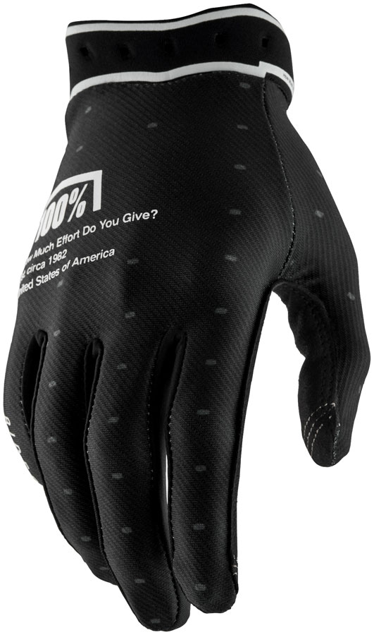100% Ridefit Gloves - Black, 2X-Large