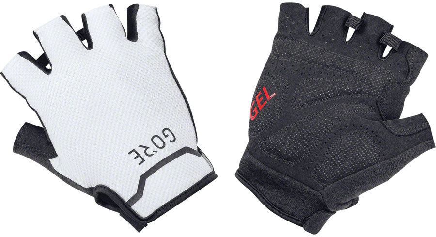 Gorewear C5 Short Gloves - Black/White, Short Finger, Medium