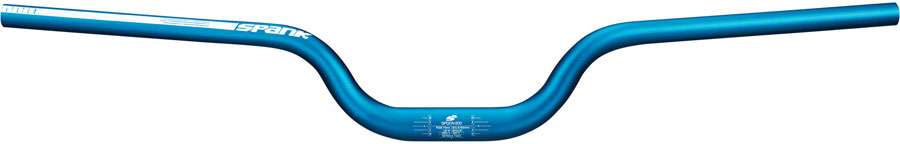 Spank Spoon 800 Handlebar - 31.8mm Clamp, 800mm, 60mm Rise, Blue