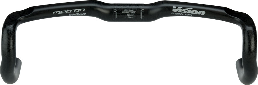 Vision Metron 4D Drop Handlebar - Carbon, 31.8mm, 40cm, Black