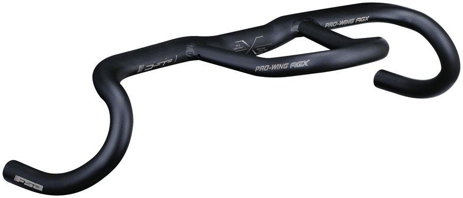 Full Speed Ahead Pro-Wing AGX Drop Handlebar - Aluminum, 31.8mm, 42cm, Black