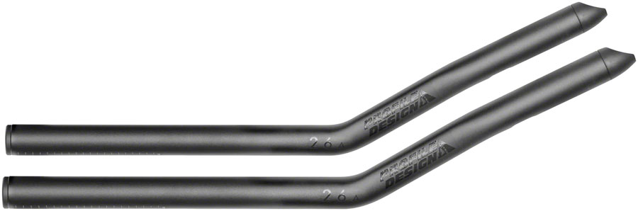 Profile Design 26a Aluminum Aerobar Extensions - Aluminum, 400mm, Black