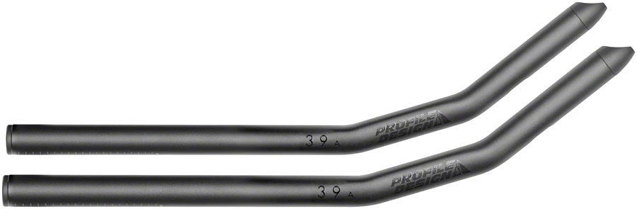 Profile Design 39a Aluminum Aerobar Extensions - Aluminum, 400mm, Black