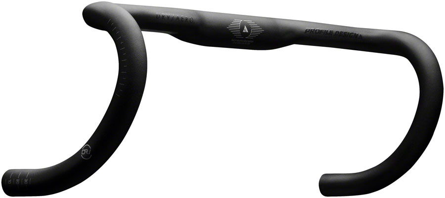 Profile Design DRV/AEROa Drop Handlebar - 42cm, 122mm Drop, 70mm Reach, 31.8mm, Black