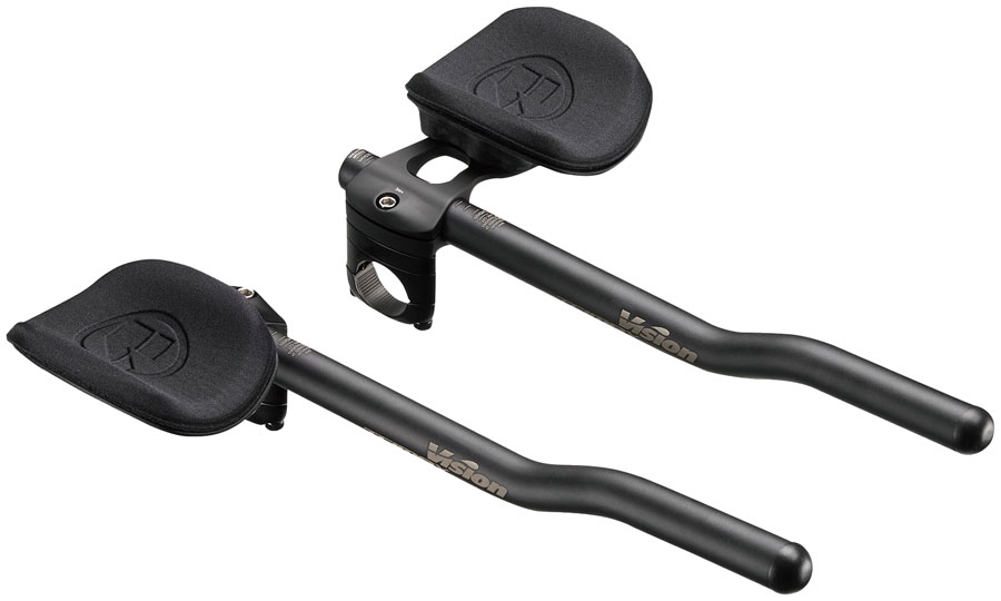 Vision Trimax Clip-On Aerobar, Alloy, 31.8mm Clamp, Internal Cable Routing, Di2 Compatible - Black
