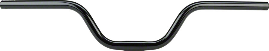 MSW High-Rise Bar 100mm Rise w/ 15d Sweep, Black