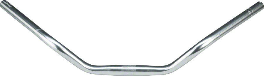 MSW 25.4 Urban Cruiser Bar, 600mm Wide, 70mm Rise, 50 degree Sweep, Silver