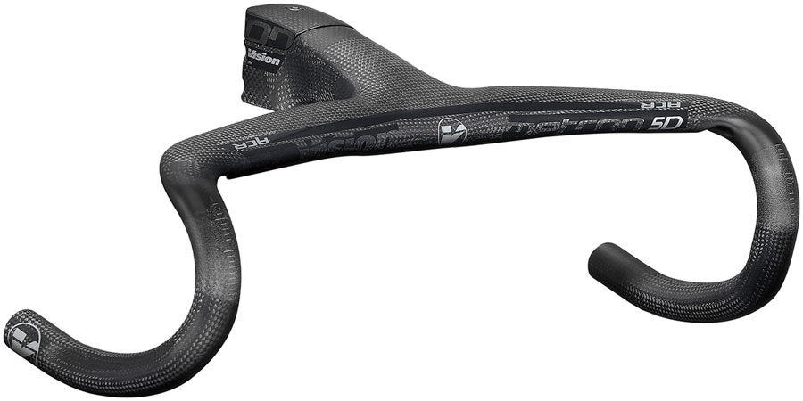 Vision Metron 5D ACR 3K Integrated Handlebar, 110mm Stem Length, 400mm Width, -6° Angle, Internal Cable Routing (ACR) – Carbon
