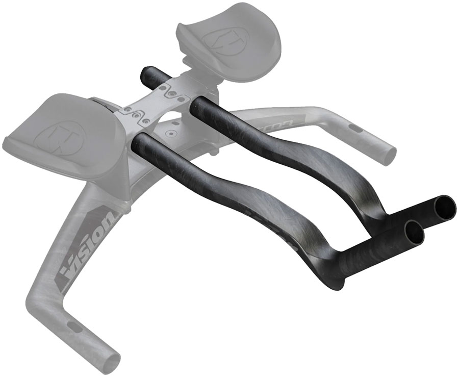Vision Speed Extensions, 400mm Length, J-Bend Shape, Aero Bar Add-on – Carbon
