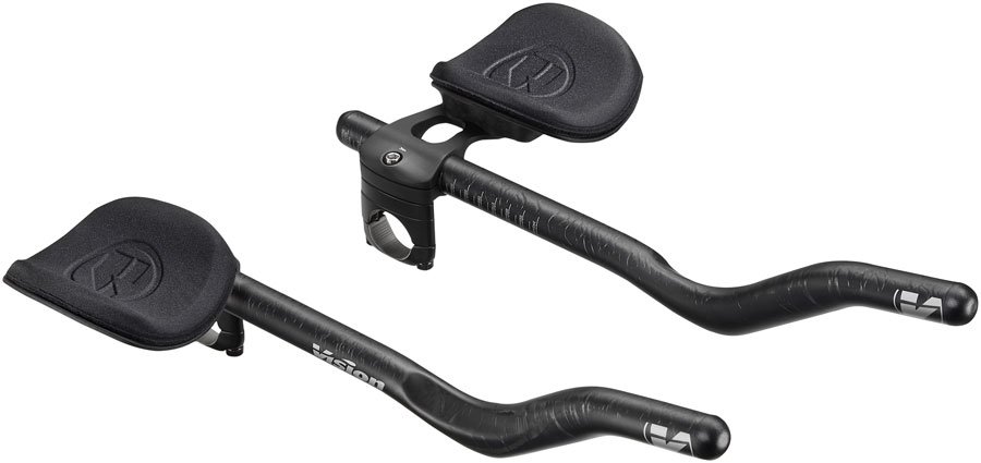 Vision TriMax Carbon Clip-ons, 210–360mm Extension Range, JS-Bend Shape, Aero Bar Add-on – Carbon