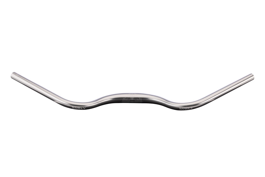 Surly Terminal Bar Handlebar - 31.8mm Clamp, 735mm Width, 40mm Rise, Aluminum, Silver