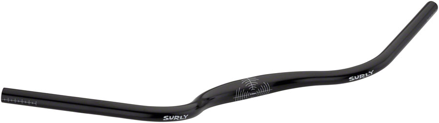 Surly Terminal Bar Handlebar - 31.8mm Clamp, 735mm Width, 40mm Rise, Aluminum, Black
