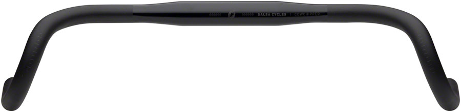 Salsa Cowchipper Deluxe Drop Handlebar - 31.8mm Clamp, 46cm Width, Aluminum, Black