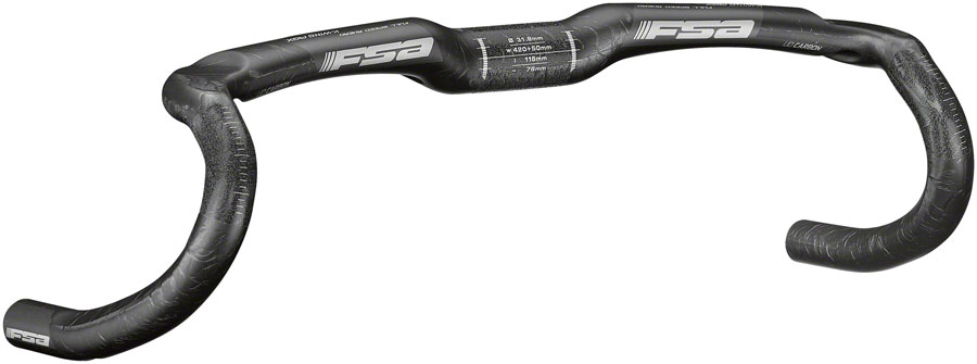 Full Speed Ahead K-Wing AGX Drop Handlebar - Carbon, 31.8mm, 40cm, Carbon