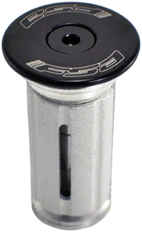 Full Speed Ahead TH-881-1 Compressor Expander Plug and Top Cap - 1-1/8", Aluminum Top Cap, For Carbon Steerer Tubes, Black