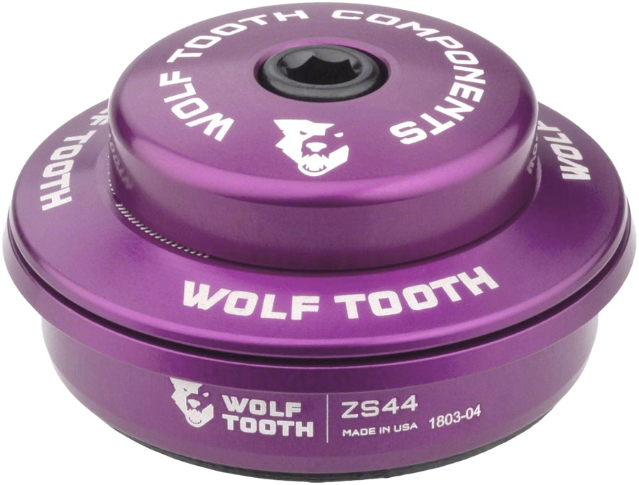 Wolf Tooth Performance Headset - ZS44/28.6 Upper, 6mm Stack, Ultraviolet Purple