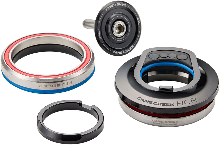 Cane Creek HCR Headset - Hidden Cable Routing, IS52/28.6/H7 Upper | IS52/40 Lower, Tapered, Black