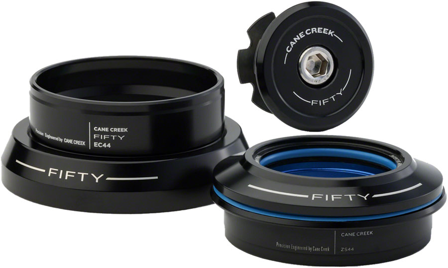 Cane Creek 50 Headset - ZS44/28.6/H8 Upper | EC44/40 Lower, Straight, Black