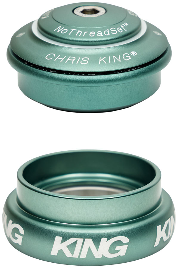Chris King InSet i8 Headset - 1-1/8 - 1-1/4", 44/44mm, Matte Jade