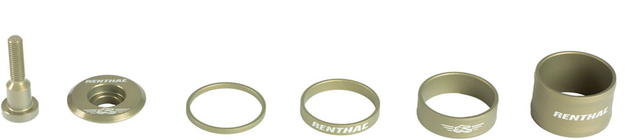 Renthal Headset Top Cap and Spacer Kit - AluGold