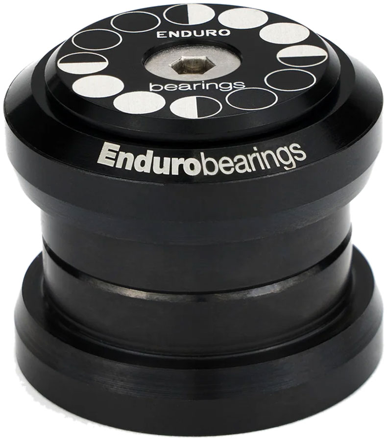 Enduro HDK-0007 External Bearing Kit - EC34/28.6 Upper | EC34/30 Lower, Angular Contact Bearings, Straight, Black Oxide